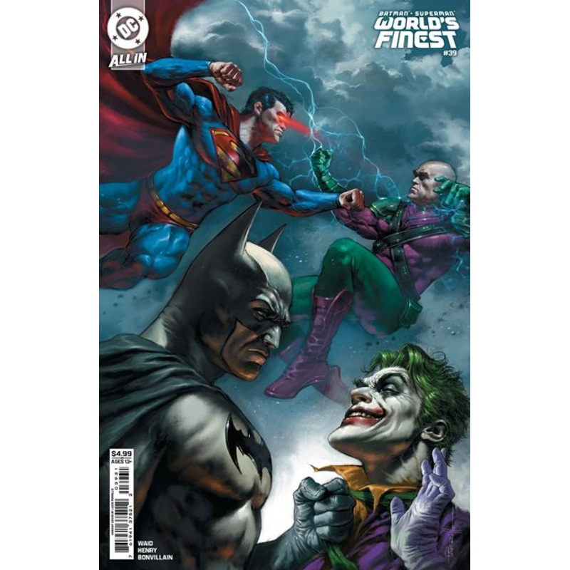 Batman Superman Worlds Finest #39  B Lucio Parrillo Card Stock Var (we Are Yesterday)