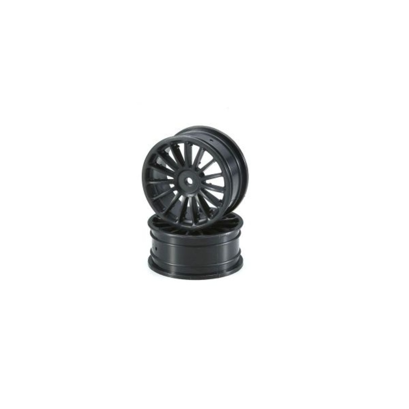 1/10 W: 15 Spoke Black 24mm (2
