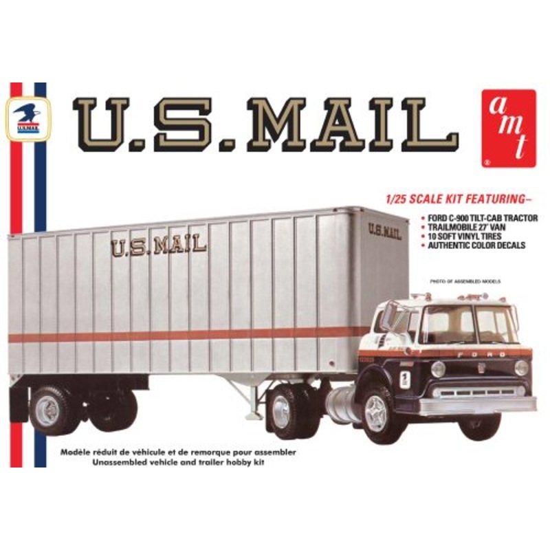 xxz1/25 Ford US Mail Trk&Trlr