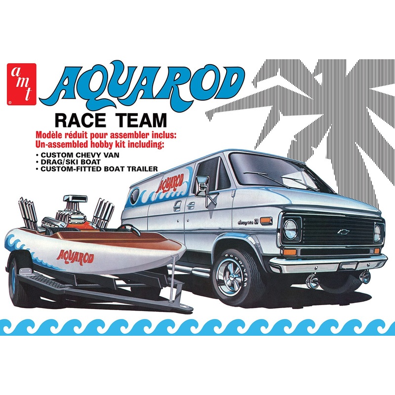 1/25 Aqua Rod RaceVan/boat/tlr