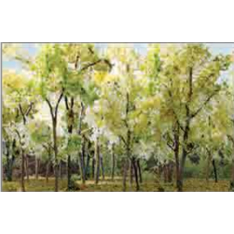 Wood Edge Trees Beige Green(9)