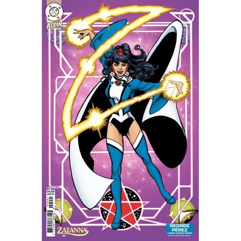 Zatanna #5 (of 6)  D George Perez Legacy Card Stock Var